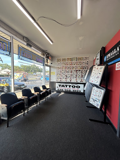 Explore calf muscle tattoo ideas, creative tattoo ideas in Downers Grove, available at Downers Grove Tattoo Co.