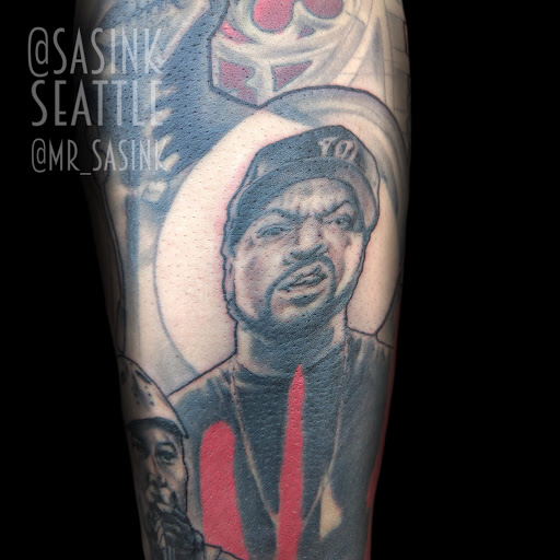 Explore back shoulder tattoo ideas for men, creative tattoo ideas in Seattle, available at West Seattle Tattoo