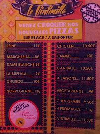 Bistro Le Vintimille à Paris (le menu)