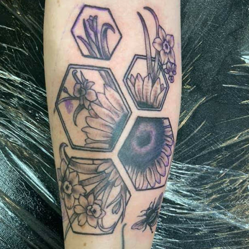 Explore knuckle tattoo ideas, creative tattoo ideas in Mckinney, available at Borrowed Time Fine Art Gallery Tattoo Shop