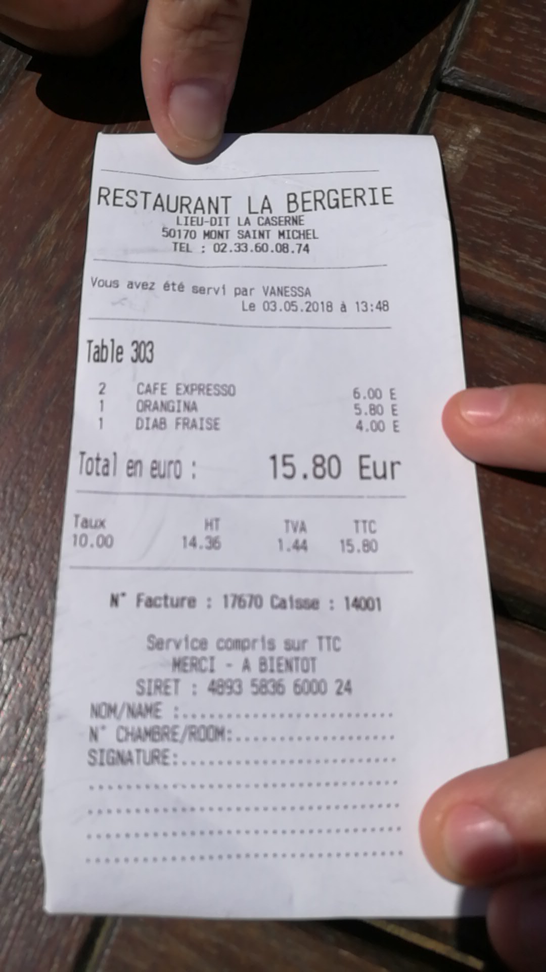 Photo n° 1 de l'avis de Erwann.A fait le 03/05/2018 à 12:03