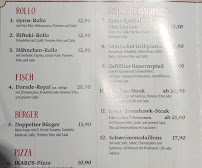 Gaststätte Ikarus à Stadland menu