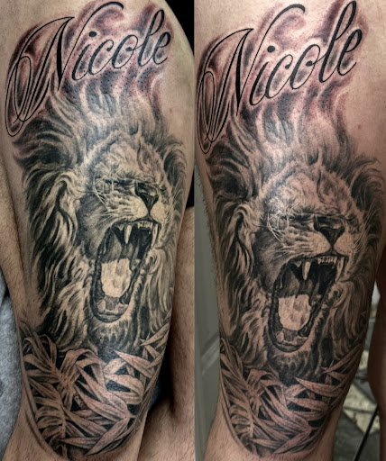 Explore car mechanic tattoo ideas, creative tattoo ideas in Sunnyvale, available at Da Wei Tattoo Inc