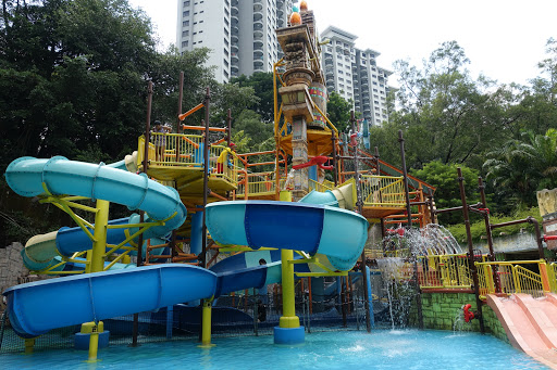 Camping with slides in Kualalumpur