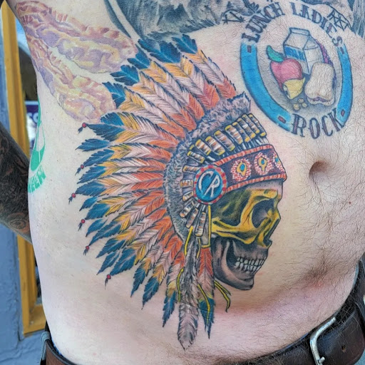 Explore name tattoo ideas on chest, creative tattoo ideas in Caldwell, available at Blue Ring Studio Tattoo & Piercing