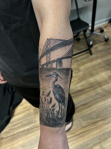 Explore mechanical tattoo ideas, creative tattoo ideas in Brunswick, available at Brunswick Tattoo Company