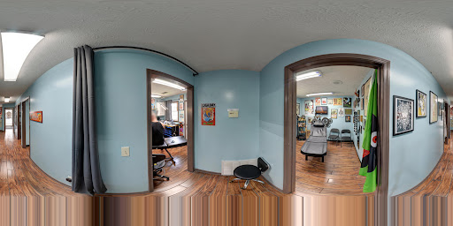 Explore line art tattoo ideas, creative tattoo ideas in Calhoun, available at A Sailors Grave Tattoo Parlor