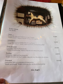 Restaurant Alte Zunft Kehl à Kehl (le menu)