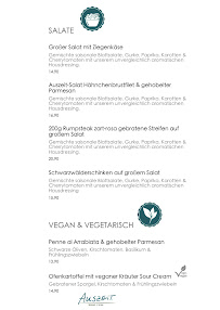 Menu du Restaurant AUSZEIT à Bad Kreuznach