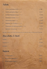 Menu du Nazar Imbiss Grill à Hohentengen am Hochrhein