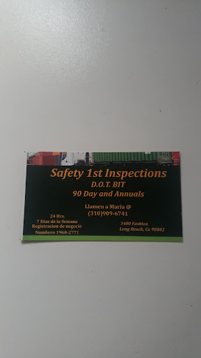 SAFETY 1st INSPECTIONS