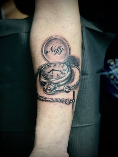 Explore flag tattoo ideas, creative tattoo ideas in Huntington, available at 218 Art Studio LLC