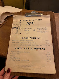 Restaurant Au rendez-vous des amis à Paris (le menu)