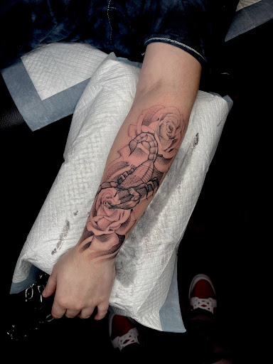 Explore small mushroom tattoo ideas, creative tattoo ideas in Southampton, available at Le Uke Tattoo Studio