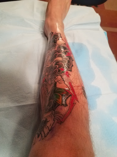 Explore computer tattoo ideas, creative tattoo ideas in Omaha, available at Liquid Courage Tattoos