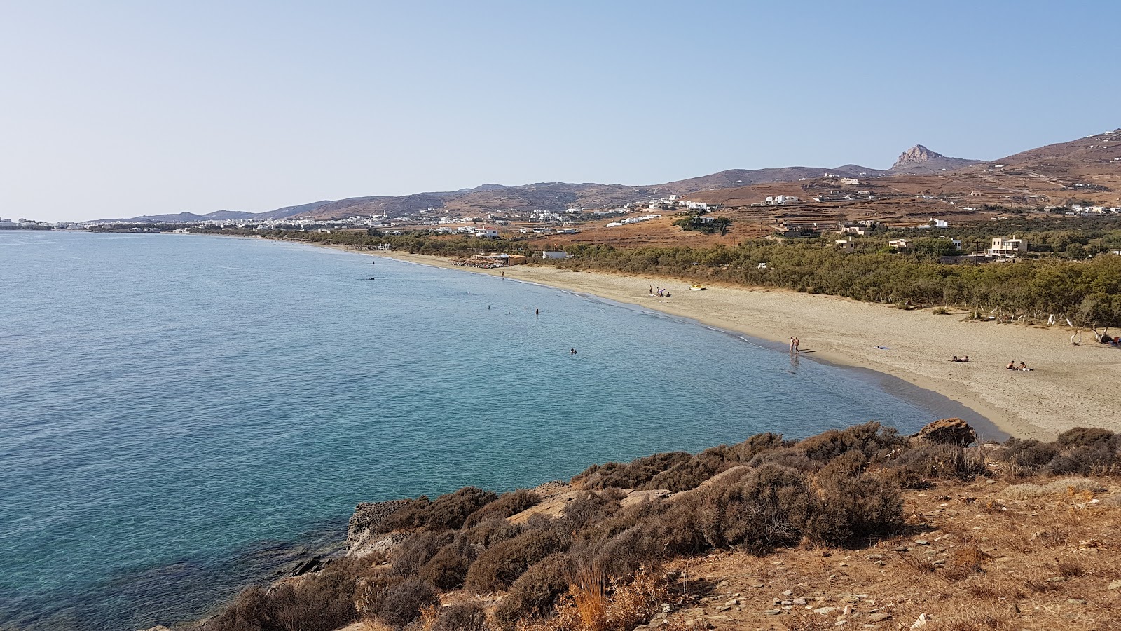 Photo of Agios Fokas with bright fine sand surface