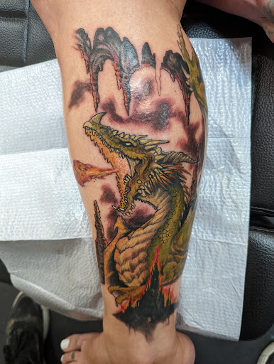 Explore blue bird tattoo ideas, creative tattoo ideas in Carson City, available at Hooligans Ink