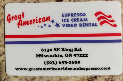 Movie Rental Store «Great American Video & Espresso», reviews and photos, 6130 SE King Rd, Milwaukie, OR 97222, USA
