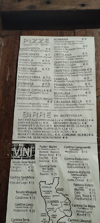 Calabria Bella à Cosenza menu
