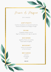 Menu du Zio Vasco Food & Drink à Cesuna