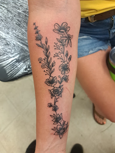 Explore firefighter sleeve tattoo ideas, creative tattoo ideas in Lexington, available at Carolina Custom Tattoos