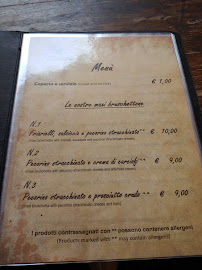 Osteria La Chiacchera à Siena menu