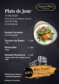 EXPRESS TIME RUEIL-MALMAISON à Rueil-Malmaison menu