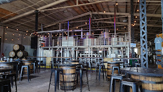 A row of beer taps