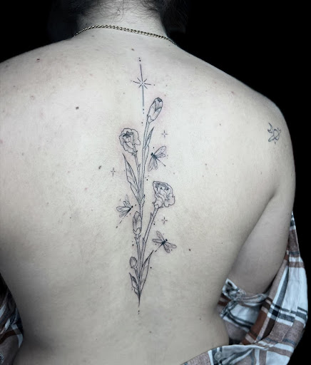 Explore female foot tattoo ideas, creative tattoo ideas in Fenton, available at Think Ink Tattoo Co