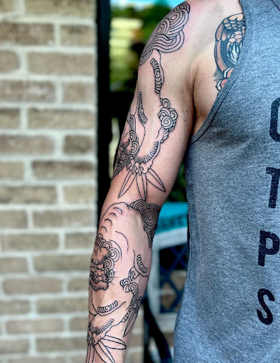 Explore tattoo ideas on neck, creative tattoo ideas in Virginia Beach, available at Salt Water Tattoo