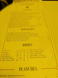 Restaurant français Paris Beaubourg à Paris (la carte)