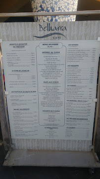 Belharra Café à Capbreton menu