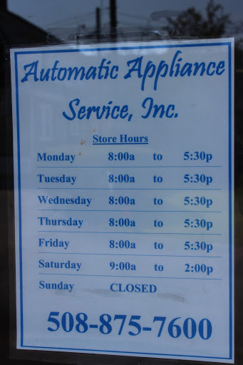 Appliance Store «Automatic Appliance Service Inc.», reviews and photos, 371 Worcester Rd, Framingham, MA 01701, USA