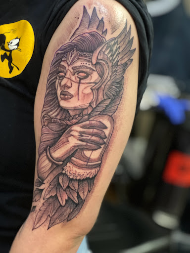 Explore men forearm tattoo ideas, creative tattoo ideas in Roanoke, available at Saint Cecilias Art Studio