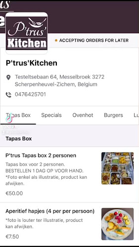 Beoordelingen van P'trus' Kitchen in Aarschot - Cateringservice