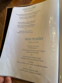 Restaurant français Le Clin d'Oeil à Morzine (le menu)