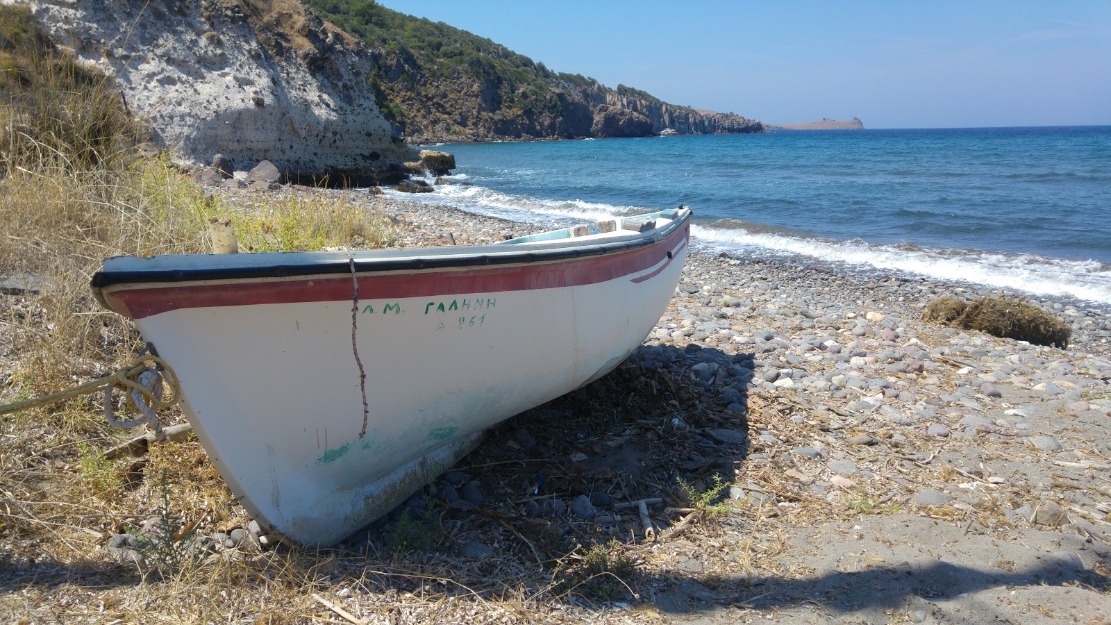 Foto de Paralia Ampelia - lugar popular entre los conocedores del relax