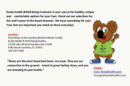 Shoe Store «Keola Health & Well-Being Footwear», reviews and photos, 11701 Lake Victoria Gardens Ave #7104, Palm Beach Gardens, FL 33410, USA