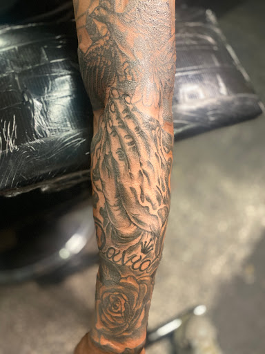 Explore warrior tattoo sleeve ideas, creative tattoo ideas in Jacksonville, available at Renegade Art Studio LLC