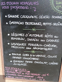 Restaurant Les Oiseaux Voyageurs à Montbazens - menu / carte