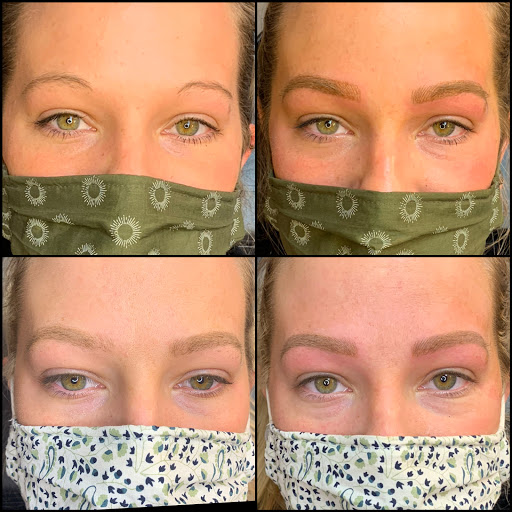 Explore skull neck tattoo ideas, creative tattoo ideas in Peoria Heights, available at BeautiFULL Brows By Jen Microblading - Permanent Makeup Wild Honey Beauty Studio