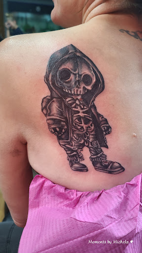 Explore triforce tattoo ideas, creative tattoo ideas in Menomonee Falls, available at Color Bomb Tattoo Shop and Body Piercing