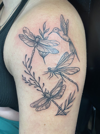 Explore men's neck tattoo ideas, creative tattoo ideas in Bloomington, available at Til Death Tattoo And Piercing Parlor