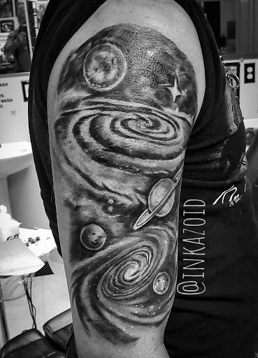 Explore negative tattoo ideas, creative tattoo ideas in Kingsport, available at Ink-a-zoid Tattoos & Piercings