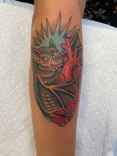 Explore pec tattoo ideas, creative tattoo ideas in Delmar, available at Resolute Tattoo