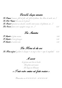 Bistro Le Potron-Minet à Eymoutiers - menu / carte
