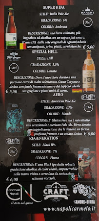 Menu du Queen à Rende