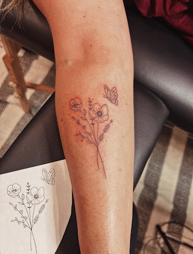 Explore mens neck tattoo ideas, creative tattoo ideas in Burley, available at Fine Line Ink