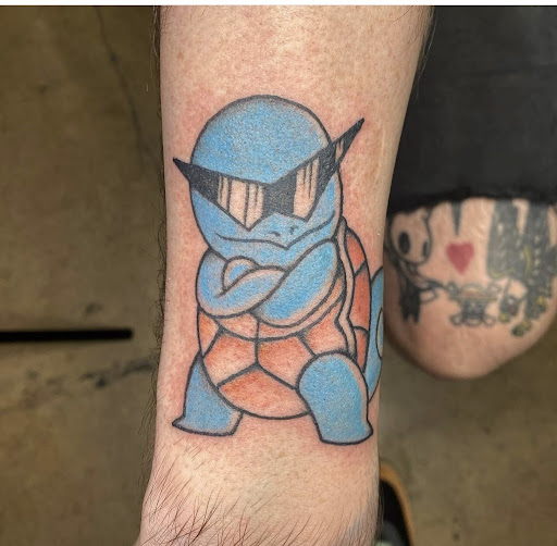 Explore leg cover up tattoo ideas, creative tattoo ideas in Baltimore, available at Rippd Canvas Tattoo Shop Artists Social Club