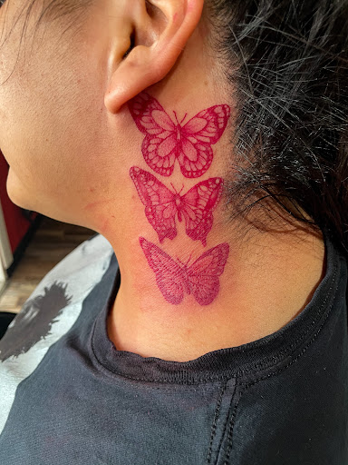 Explore wolf tattoo ideas for guys, creative tattoo ideas in Lander, available at Blackblood Tattoo and Piercing